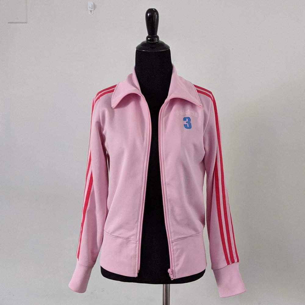 adidas Pink Track Jacket Size Small
